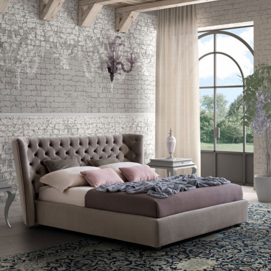 Pat matrimonial cu tapiterie Le Comfort, Caravaggio
